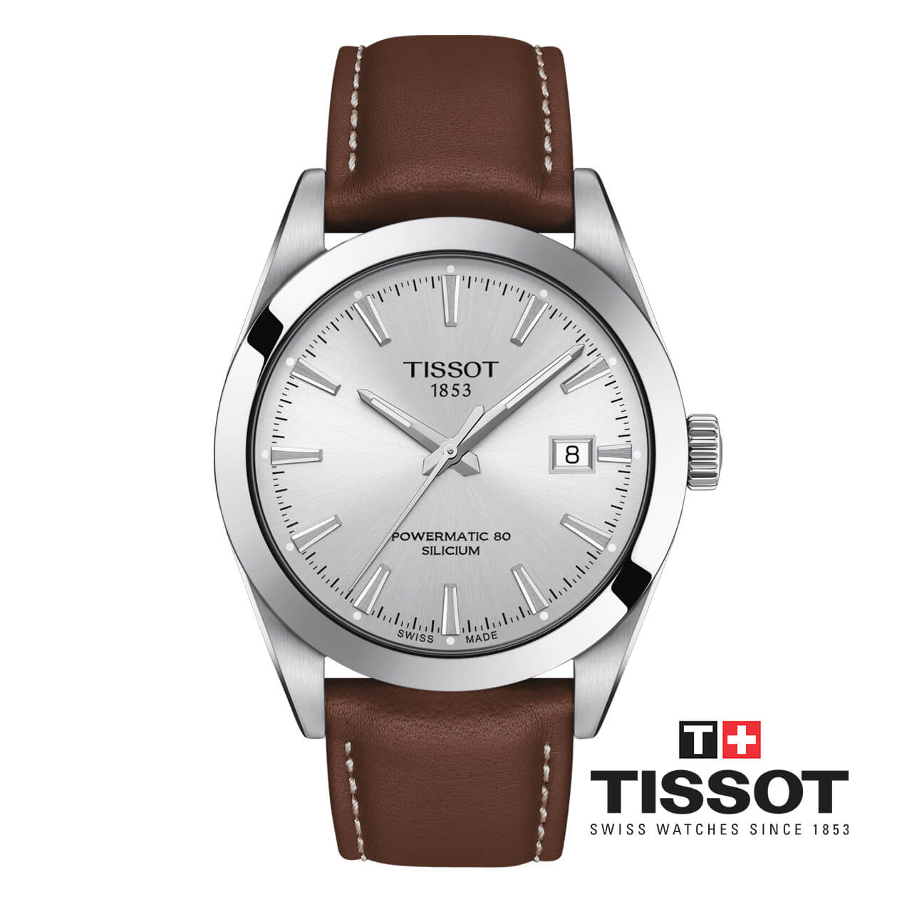 ĐỒNG HỒ NAM TISSOT GENTLEMAN POWERMATIC 80 SILICIUM T127.407.16.031.00 CHÍNH HÃNG